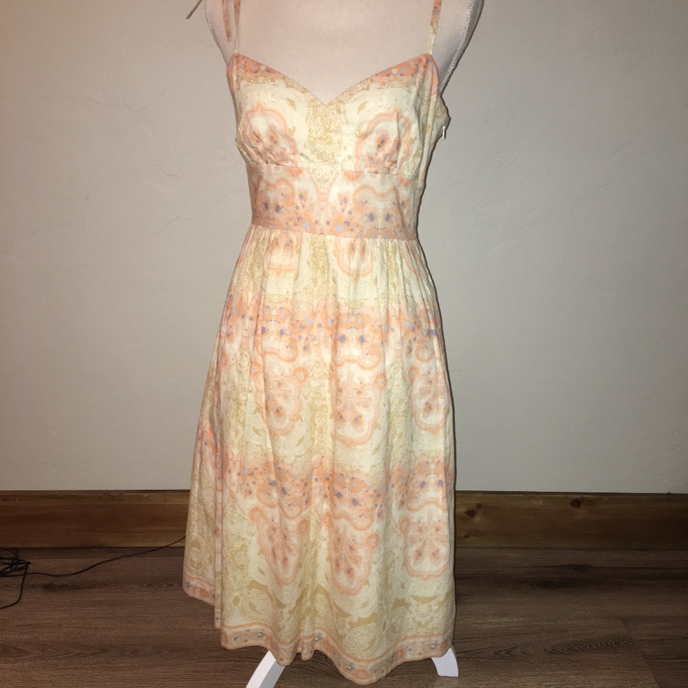 Antonio Melani Sun Dress With Tie Straps Size 6